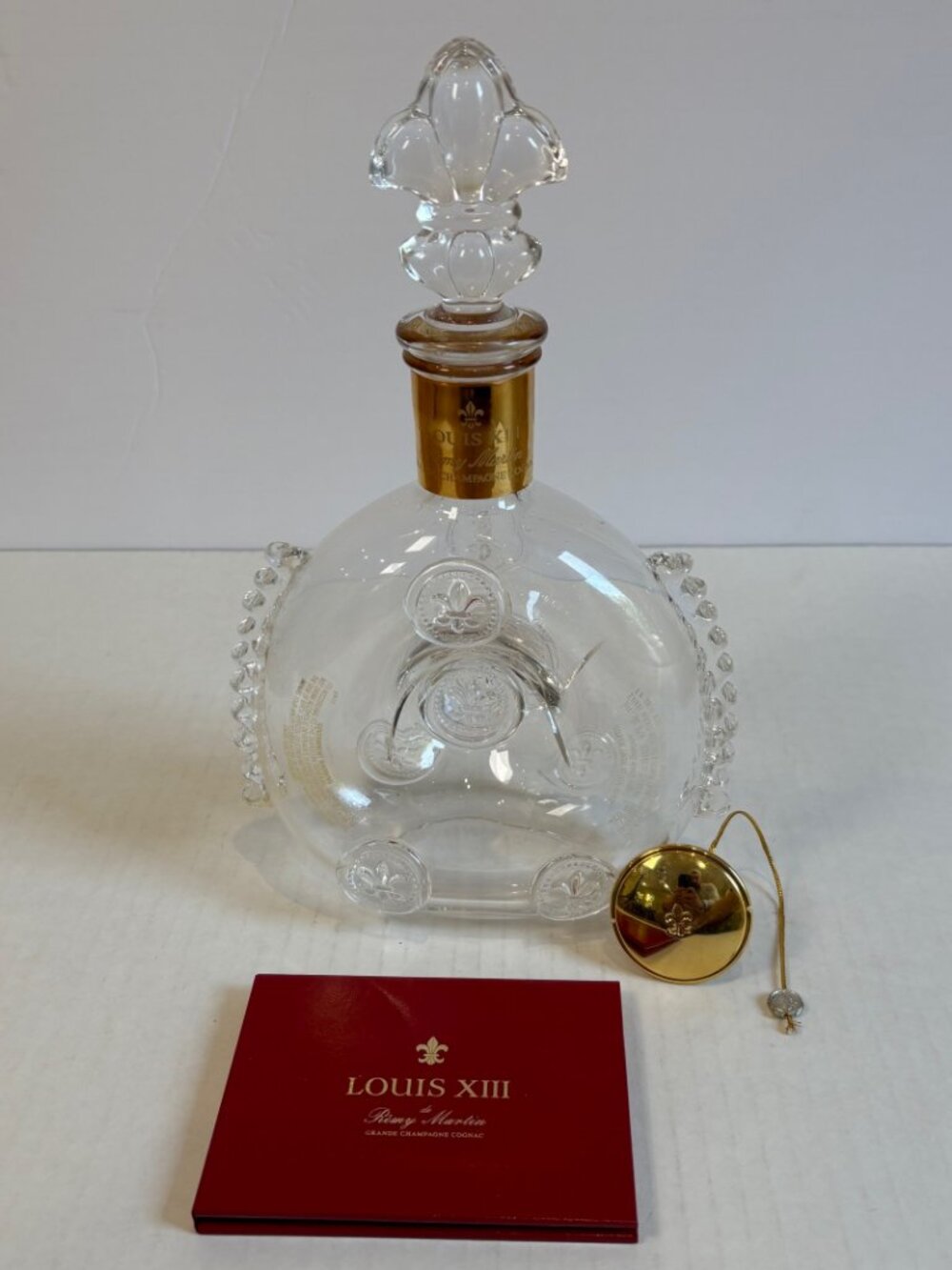 Remy Martin Louis XIII Bottle Decanter 750ml Book & Baccarat Top